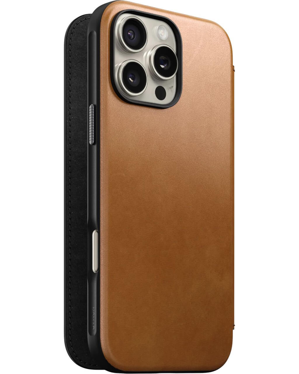 Чохол Nomad Modern Leather Folio English Tan for iPhone 16 Pro Max (NM01673385)